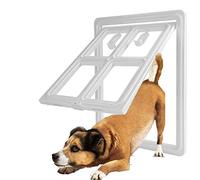 LEDDP Chatiere Chat Puce Chatiere pour Chien Petit Chat Rabat Chat Porte Porte Barrière d'escalier avec Chat Rabat Volet Porte pour Chien Chat Porte White,35