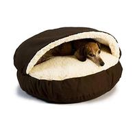 LEDDP Coussin pour Chien Niche Chat Puppy Love Panier Chien Lit Chien Apaisant Panier pour Chien Fermé Chat Panier Panier Chat Moelleux for Chat De Compagnie Brown