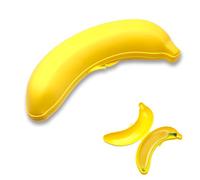 Leddy Living Banane Porte-banane 23 cm - Conteneur de protection pour fruits, bureau, école, excursion, sans BPA - Boîte à lunch