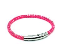Leddy Living Bracelet Femme Cordon Tressé Réglable 19/20 cm Couleurs Fluo - Bracelet Amitié infinie idée cadeau pour le poignet et la cheville de filles et maman bijoux, 19-20 cm REGOLABILE, Acier