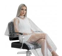 Leddy Living Capes Jetables Coiffeur 130 x 110 cm 3 pièces PE - Housse imperméable pour coupe et teinte cheveux, jetable professionnelle, légère, hygiénique, antistatique