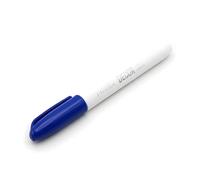 Leddy Living Marqueur pour tissus pointe 2-3 mm couleurs indélébiles lavables 30 °C non toxiques pour T-shirts sacs chaussures coton papier toile (bleu)