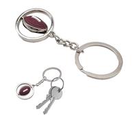 Leddy Living Porte-clés de poche boule de foot rotatif, accessoire de sport avec anneau porte-clés, idée cadeau original pour homme et femme, parfait pour voiture, moto et sacs à dos, accessoire