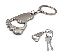 Leddy Living Porte-clés pied chromé 12 cm - Design original et compact pour accessoires voiture et maison - Idée cadeau unisexe élégante et pratique en acier durable