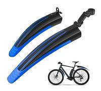 Ledeak Garde-Boue de Vélo, Montagne Cyclisme VTT Route Réglable Universelle Epaissir Elargir Les Ailes Avant Garde-Boue Arrière pour Selle de Single Speed Vélo Fixie Urbain Gravel Bike