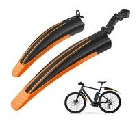 Ledeak Garde-Boue de Vélo, Montagne Cyclisme VTT Route Réglable Universelle Epaissir Elargir Les Ailes Avant Garde-Boue Arrière pour Selle de Single Speed Vélo Fixie Urbain Gravel Bike