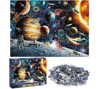 Ledeak Puzzle 1000 Pièces Adultes, Puzzle de 1000 pièces pour Adultes avec Image Panoramique, Puzzles Adulte, Puzzle Panoramique Impossible, Décoration de La Maison (Voyageur de l'espace)