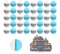 Ledebouk 100 Plaques MéTalliques Fines Autocollantes pour Tonie, Plaque MéTallique De 25 Mm pour Aimants, Plaques MéTalliques Autocollantes pour Le Rangement des Figurines Tonie (100 pièces 25 mm)