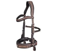 Leder-Kappzaum anatomic brown Vollblut