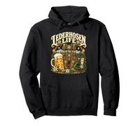 Lederhosen Life Culture Bavaroise Beer Lederhosen Sweat à Capuche