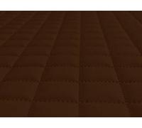 Lederkonzept Tissu d’ameublement au mètre en simili-cuir stratifié, matelassé 15 brun