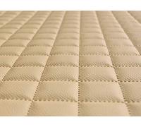 Lederkonzept Tissu d’ameublement au mètre en simili-cuir stratifié, matelassé 18 Creme