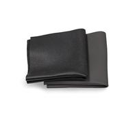 Lederstücke Lot de 2 paquets de cuir variés dans différentes nuances noires, découpe de cuir, pièces extra grandes, qualité supérieure pour la couture, le travail du cuir, le bricolage, la décoration