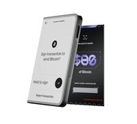 Ledger STAX avec BTC - Le Signer Crypto Haut de Gamme à écran Tactile - Diversifiez et Faites fructifier Vos Actifs numériques avec Style Via l’app Wallet