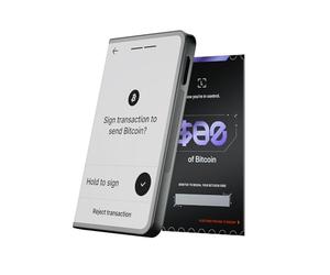 Ledger STAX avec BTC - Le Signer Crypto Haut de Gamme à écran Tactile - Diversifiez et Faites fructifier Vos Actifs numériques avec Style Via l’app Wallet