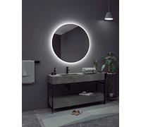 Ledimex Miroir de Salle de Bain LED Rond Ø90 cm de diamètre Rétroéclairé par LED avec IRC >80 - Lumière Froide - Modèle OPORTO
