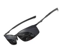 LEDING&BEST Lunettes de soleil Pilote polarisées hommes femmes Extérieur Léger Cadre métallique Pêche Golf Conduite Élégant Rétro lunettes Anti-Reflets Cat 3 CE