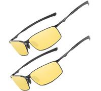 LEDING&BEST Lunettes de soleil Pilote polarisées hommes femmes Extérieur Léger Cadre métallique Pêche Golf Conduite Élégant Rétro lunettes Anti-Reflets Cat 3 CE