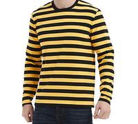 LEDING&BEST T-Shirt Stretch Rayé à Manches Longues Homme Manches Longues Tee Shirt Marinière avec Ses Rayures/Décontractées Chic Classique Tops