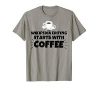 L'édition de Wikipédia Commence par Le café T-Shirt