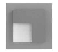 LEDIX 07-221-32 LED- Wandleuchte, Aluminium, graphit, 7,3 x 7,3 x 4,4 cm