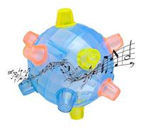 LEDJumping Activation Ball - 12 x 12 x 12 cm - Jouet coloré avec lumière et musique - Entertaining Pet Balls Toy for Enrichment, Puzzle Glowing Dog Playing Balls For Dogs Chats Indoor Outdoor