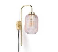 LEDKIA Applique Murale Métal et Verre Belino Rose