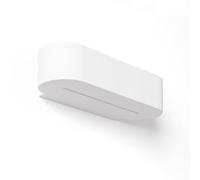 LEDKIA Applique Murale Plâtre Double Éclairage Lonjong Blanc