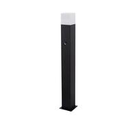 LEDKIA Balise Extérieure en Saillie sur Pied 74cm Augusta Noire avec Détect