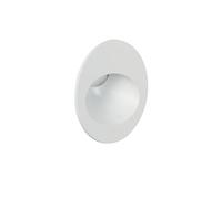 LEDKIA Balise Extérieure Murale LED Encastrable 3W Ronde en Aluminium Coney