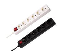 LEDKIA Bloc Multiprise 6 Prises Type F Schuko 5m Noir