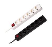 LEDKIA Bloc Multiprise 6 Prises Type F Schuko EU 3m Noir