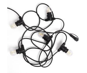 LEDKIA Kit Guirlande Lumineuse Extérieure IP44 5m Noir + 5 Ampoules LED Fil