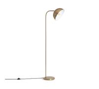 LEDKIA Lampadaire Métal Bowlen Doré | Design élégant pour Salon et Chambre | Fonctionne avec Ampoules LED E27 | Finition en Aluminium, Doré, 1530mm, IP20