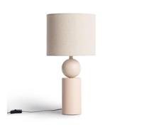 Lampe à Poser Céramique et Tissu Rahma Beige