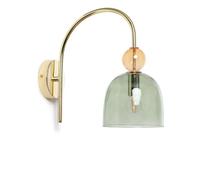 LEDKIA Lampe Murale Métal et Verre Baudelaire Vert