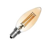 LEDKIA LIGHTING Ampoule LED Filament E14 6W 600 lm Dimmable C35 Bougie Gold No Flicker 2700K Blanc chaud