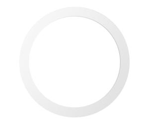 LEDKIA LIGHTING - Anneau de Recouvrement pour Downlight Ø206-255mm | Installation Facile | Léger et Résistant | Finition Métallique Durable, Blanc, Métal