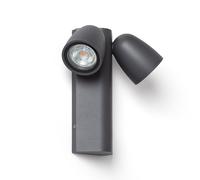 LEDKIA LIGHTING Applique Murale Extérieure Aluminium Abel Deux Spots Gris foncé GU10