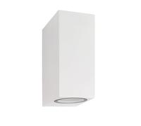 LEDKIA LIGHTING Applique Murale Extérieure Aluminium Miseno Blanche Éclairage Double Face 150x92x68 mm GU10 Aluminium pour Décoration Salon, Chambre, Cuisine