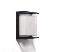 LEDKIA LIGHTING Applique Murale Extérieure LED 18W Éclairage Carré Noire Rale Noir