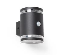 LEDKIA LIGHTING Applique Murale Extérieure Solaire LED Aluminium avec Détecteur de Mouvement Gael Noir