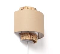 LEDKIA LIGHTING Applique Murale Fibres Naturelles Orléans Beige