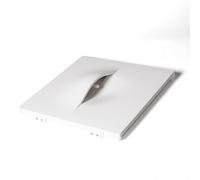 Applique Murale Intégration Plâtre/Pladur Pour Ampoule Led E14 Coupe 403x403 Mm Blanc