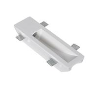 LEDKIA LIGHTING Applique Murale Intégration Plâtre/Pladur pour Ampoule LED GU10/GU5.3 Coupe 353x103 mm Blanc