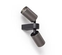LEDKIA LIGHTING Applique Murale Orientable Aluminium Breixo 2 Spots Noir