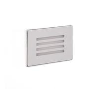 LEDKIA LIGHTING Balise Extérieure LED 3W Encastrable au Mur Adam Argent