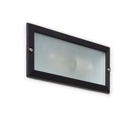 LEDKIA LIGHTING Balise Murale Extérieure Encastrable pour Ampoules E27 Noir E27