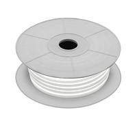 LEDKIA LIGHTING - Bobine Néon LED 24V DC | 120 LED/m | IP65 Résistant à l'Eau | Coupe Tous les 5cm | Pour Intérieur & Extérieur | Décoration & Balisage, 50m, Blanc Chaud, PVC