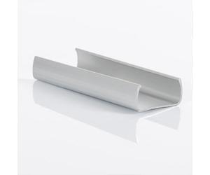 LEDKIA LIGHTING Clip de Fixation Aluminium pour Gaine Néons LED Flexible Dimmable 7.5W/m 220V AC 100 LED/m Semi-circulaire 180° Monochrome IP67 Argent